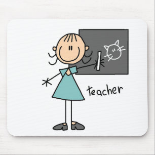 Lehrer-Strichmännchen Mousepad