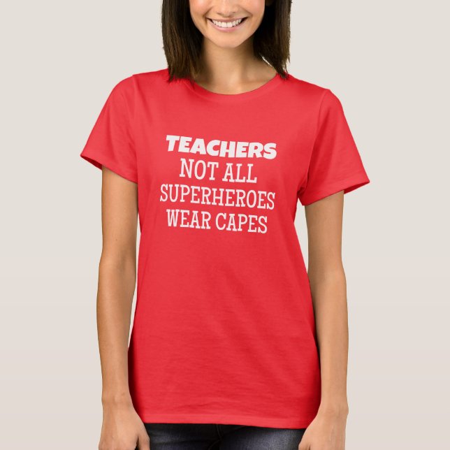 Lehrer Superhelden T-Shirt (Vorderseite)