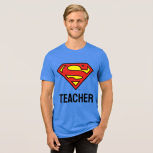 Lehrer Superman S-Shield   Superman-Logo Tri-Blend Shirt