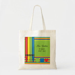 Lehrer-Tasche von Farben und von Formen Tragetasche
