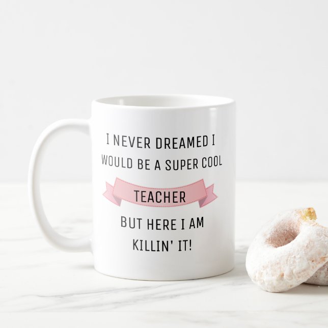 Lehrer Tasse Lehrer Geschenk für Lehrerbewertung (Mit Donut)