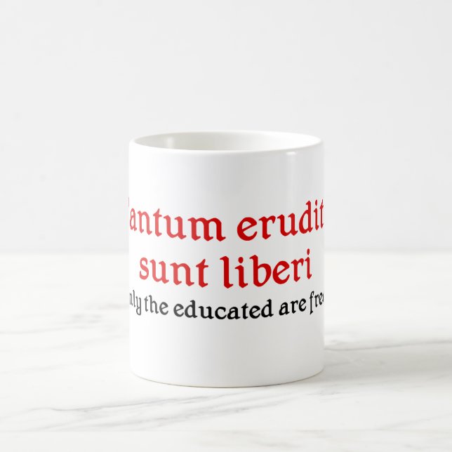 Lehrer-Tasse mit lateinischer Phrase Kaffeetasse (Mittel)