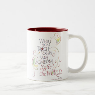Lehrer-Tasse Zweifarbige Tasse