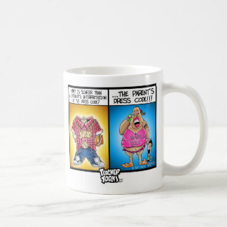 Lehrer Toons Kleidercode-Tasse Kaffeetasse