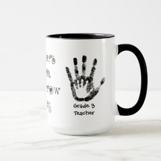 Lehrer-Touch-morgen heute - personalisierte Schale Tasse