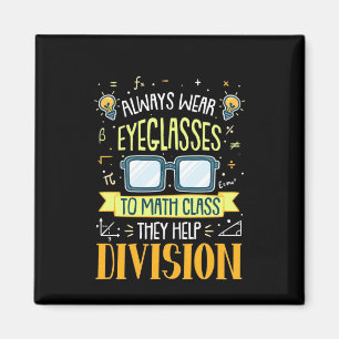 Lehrer tragen immer eine Brille in der Mathe-Klass Magnet
