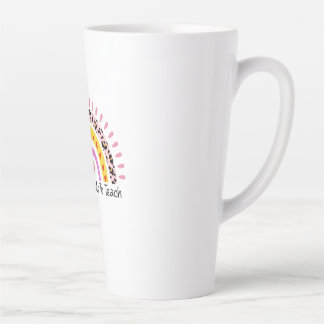 Lehrer trainieren meine Herzschläge, um sie zu leh Milchtasse