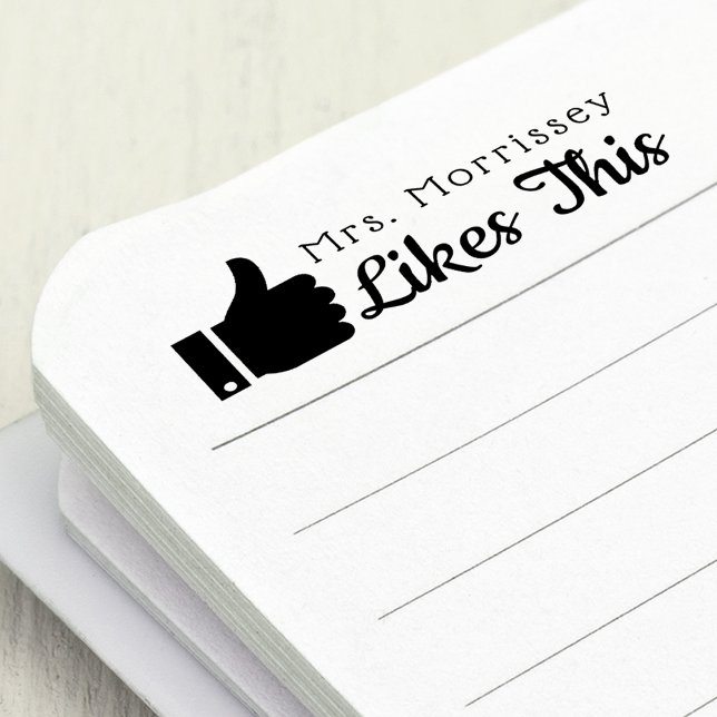 Lehrer trügen sich so ein permastempel (Teachers Thumbs Up Likes This Self-inking Stamp)