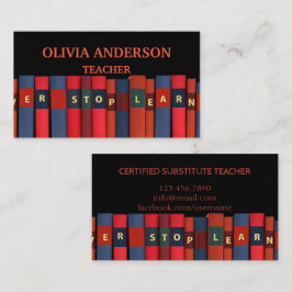 Lehrer | Tutor-Visitenkarten Visitenkarte