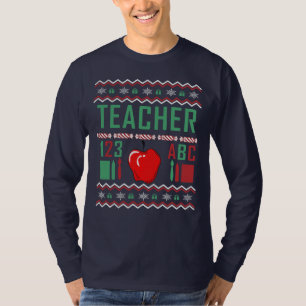 Lehrer Ugly Weihnachtswitzer T-Shirt