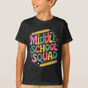 Lehrer unterrichtet Jungen und Mädchen in der Mitt T-Shirt