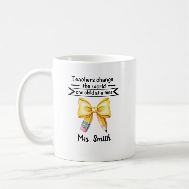 Lehrer verändern die Welt Tasse (Links)