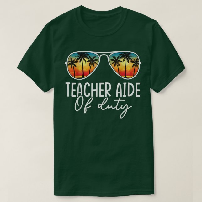 Lehrer verehrt den arbeitslustigen Sommer letzten  T-Shirt (Design vorne)