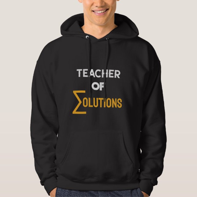 Lehrer von Alkolution Algebra Math Teacher Hoodie (Vorderseite)