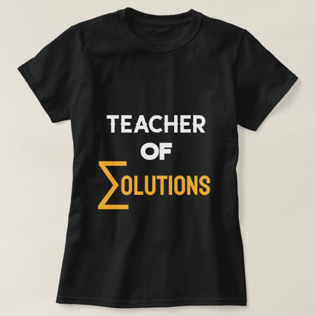 Lehrer von Alkolution Algebra Math Teacher T-Shirt (Design vorne)