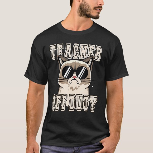 Lehrer von der Pflicht Grumpy Cat T-Shirt (Vorderseite)