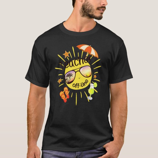 Lehrer von der Sonnenbrille Strand T-Shirt (Vorderseite)
