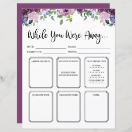 Lehrer während des Abwesens