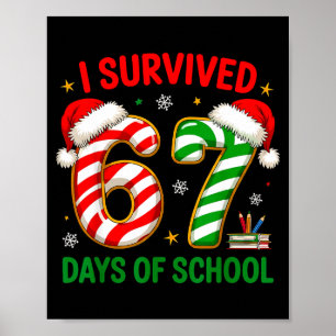 Lehrer Weihnachten Lustiges Meme Ich überlebte 67 Poster