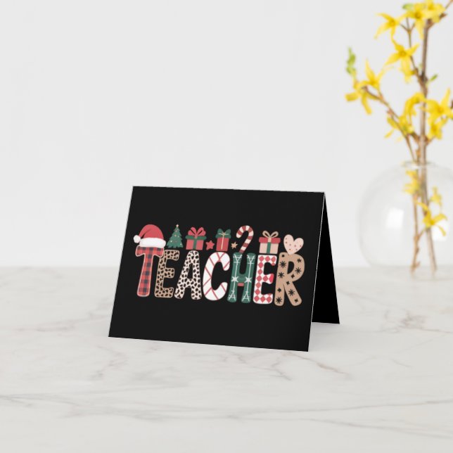 Lehrer Weihnachtsleben Lehre Liebe Inspiration Karte (Gelbe Blume)
