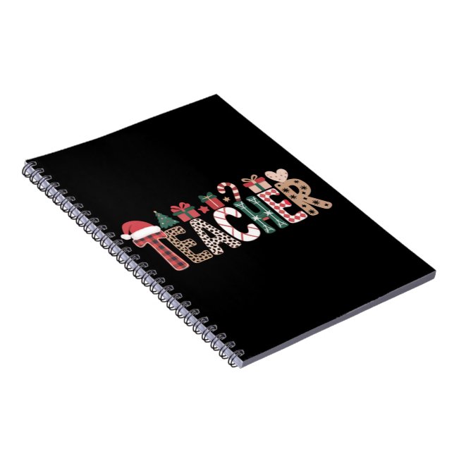 Lehrer Weihnachtsleben Lehre Liebe Inspiration Notizblock (Rechte Seite)