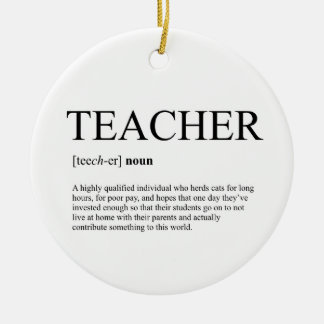 Lehrer-Weihnachtsverzierung Keramikornament