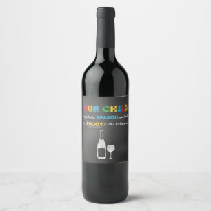 Lehrer-Wein-Aufkleber - Weinetikett