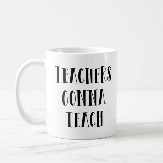 Lehrer werden unterrichten kaffeetasse (Links)