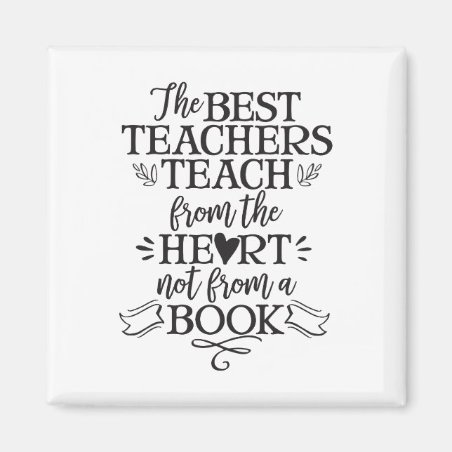 Lehrer Wertschätzung Geschenk Teach Herz Vielen Da Magnet (Vorne)