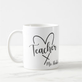 Lehrer Wertschätzung Individuelle Name Vielen Dank Kaffeetasse