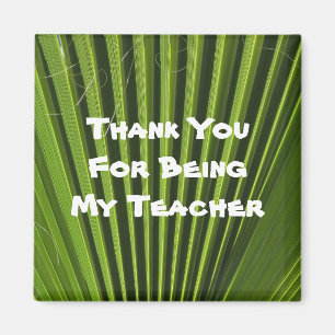 Lehrer Wertschätzung Palm Leaf Foto Vielen Dank Magnet