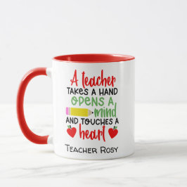 Lehrer Wertschätzung Tasse Inspiration Zitat