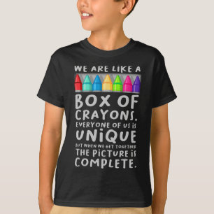 Lehrer Zum Schulbeginn Wir Sind Wie Eine Schachtel T-Shirt