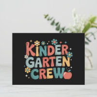 Lehrer zurück zur Crew des Kindergartens
