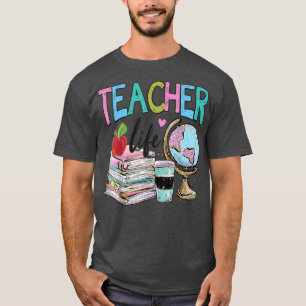 Lehrer zurück zur Schule für glücklichen Unterrich T-Shirt