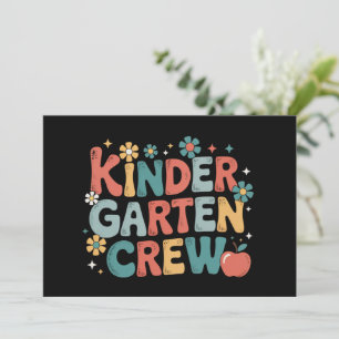 Lehrer  Zurück zur Schule Kindergarten-Team Einladung