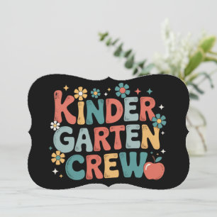 Lehrer Zurück zur Schule Kindergarten-Team Karte