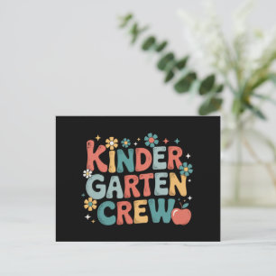 Lehrer  Zurück zur Schule Kindergarten-Team Postkarte
