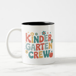 Lehrer Zurück zur Schule Kindergarten-Team Zweifarbige Tasse