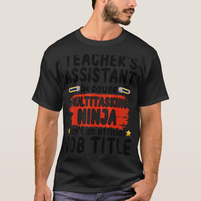 Lehrerassistent Lehrschule Ninja Appreciati T-Shirt (Vorderseite)