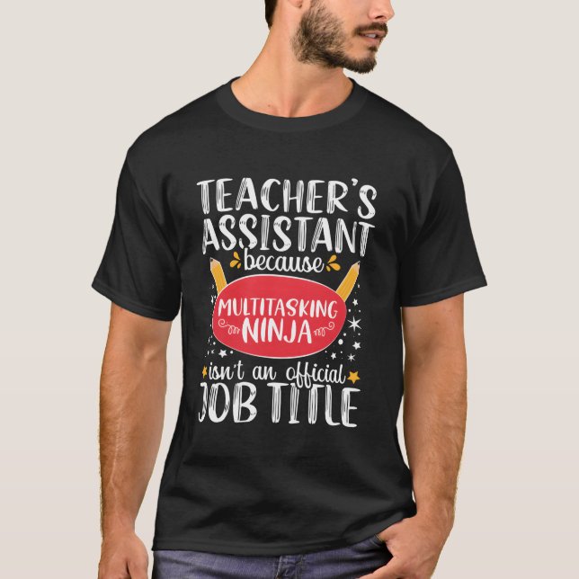 Lehrerassistent Lehrschule Ninja Appreciati T-Shirt (Vorderseite)