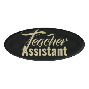 Lehrerassistent Namenschild