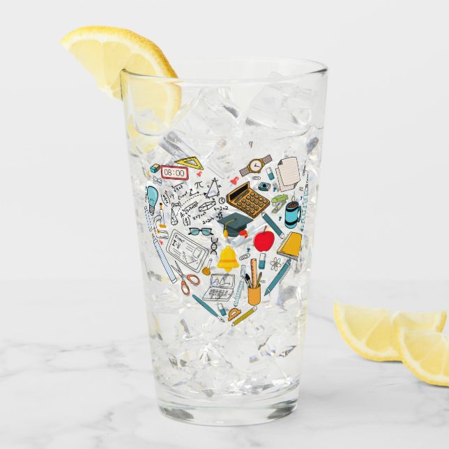 Lehrerassistent Professor Tool Heart Glas (Vorderseite Ice)