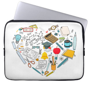 Lehrerassistent Professor Tool Heart Laptopschutzhülle