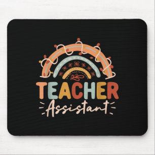 Lehrerassistent Regenbogen Zurück zur Schule Schül Mousepad