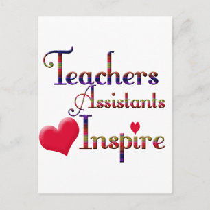 Lehrerassistenten Inspiriert Postkarte