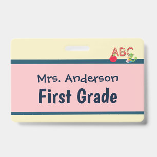 Lehrerbadge für zwei Klassenzimmer Benutzerdefinie Ausweis