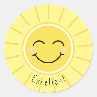 Lehrerbelohnung Motivierend für Schüler 3 cm 3 cm  Runder Aufkleber