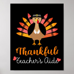 Lehrerberater Erntedank Fall Niedlich Türkei Penci Poster