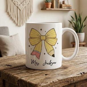 Lehrerbeste Würdigung Individueller Bleistiftbog Kaffeetasse